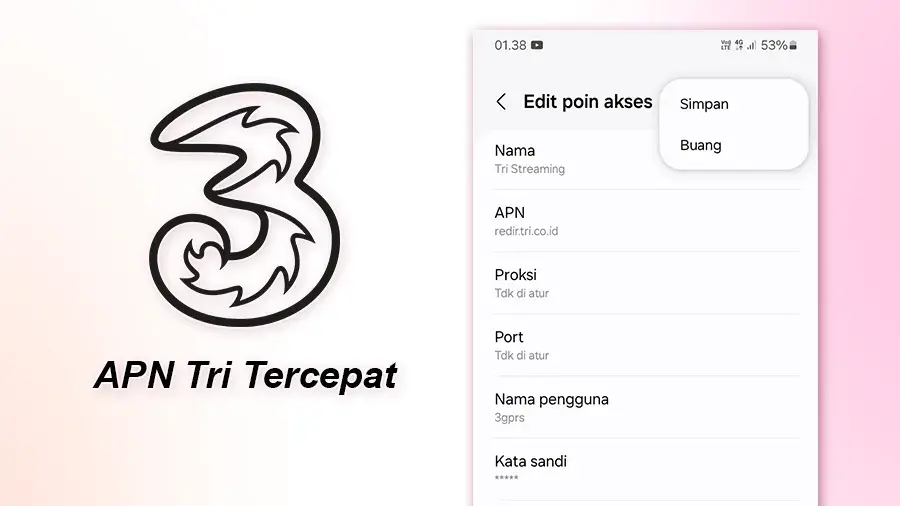 Daftar-APN-Tri-Tercepat